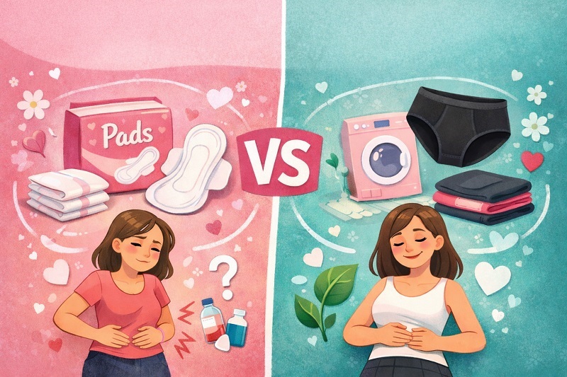 Disposable Pads or Reusable Period Panties